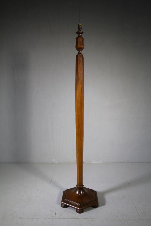 1920'S Heals Walnut Sandard Lamp.