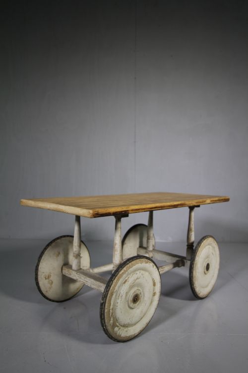 Edwardian Antique Wheeled Base.