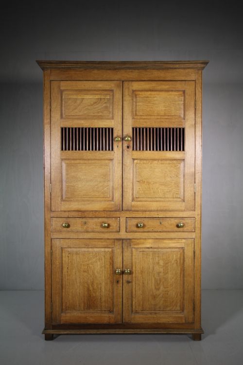 Georgian Welsh Antique Oak Bread & Cheese Cupboard.