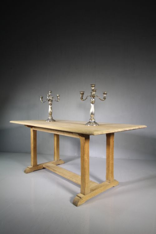 1930'S Heals Oak Refectory Dining Table.