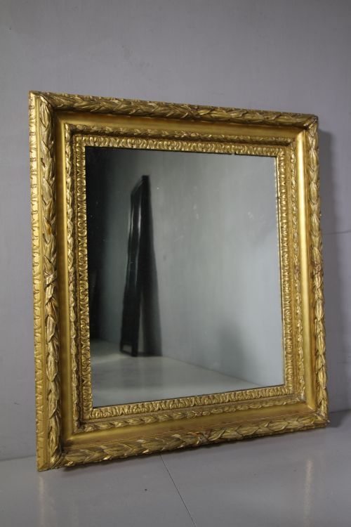 Georgian Antique Carved & Original Gold Leaf Mirror.