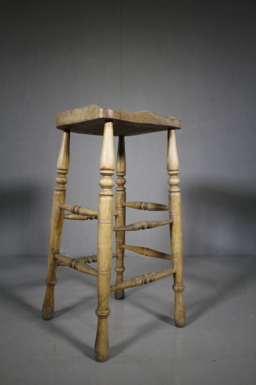 Tall Edwardian Antique Bar Stool.