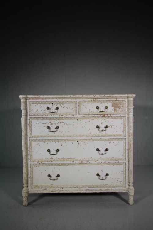 Antique Original Painted Paint Chest by Bertram & Son London.