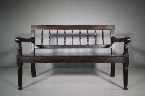 19th Century Antique Cumbrian Bench Seat in Original Finish.