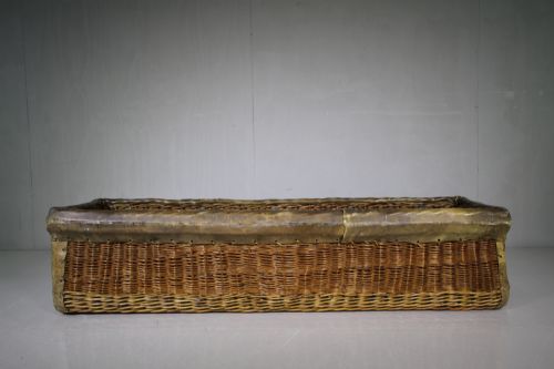 Large 1920'S Ministry of Defence Wicker Basket.