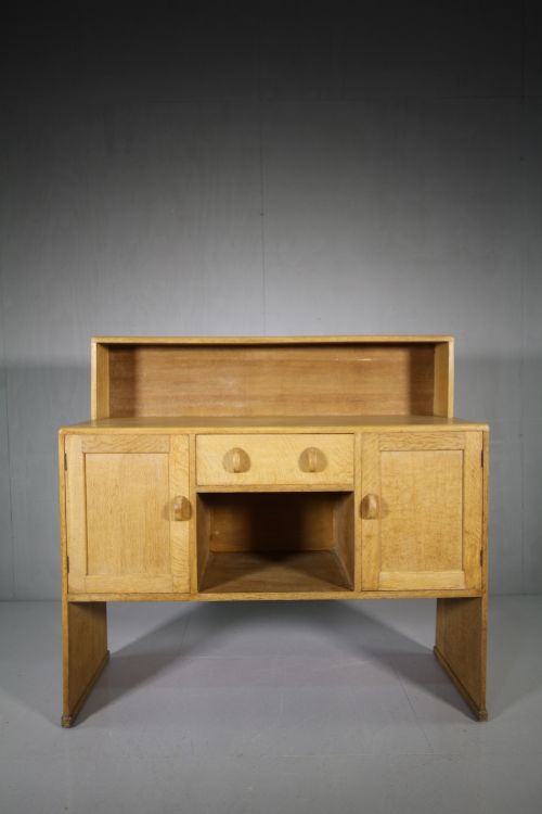 Quality 1930'S Heals Oak Dresser Base- Labeled.