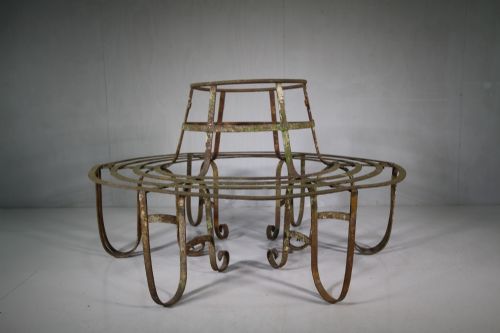 Early 19th Century Antique Wrought Iron Tree Guard Seat.