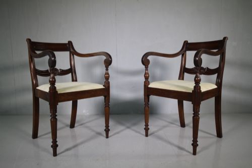 Pair of Best Quality Regency Antique Carver Armchairs.