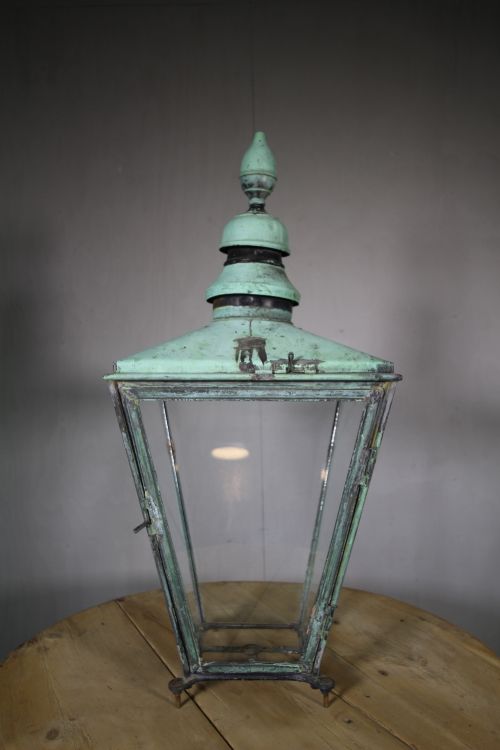 19th Century Large Antique Copper Lantern