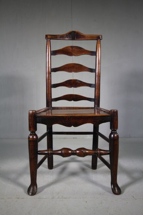 Beautiful 18th Century Antique Dales Ladderback Chair.