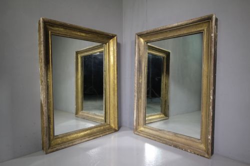 Pair of English Antique Georgian Gilt Mirrors.