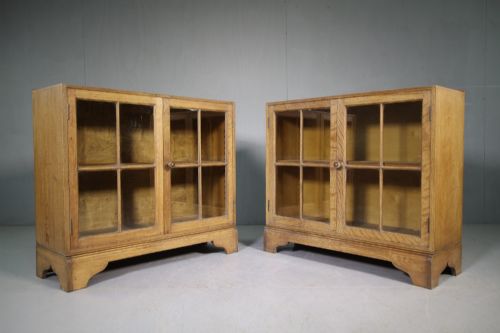 Pair of Heals 1920'S Oak Book Cabinets.