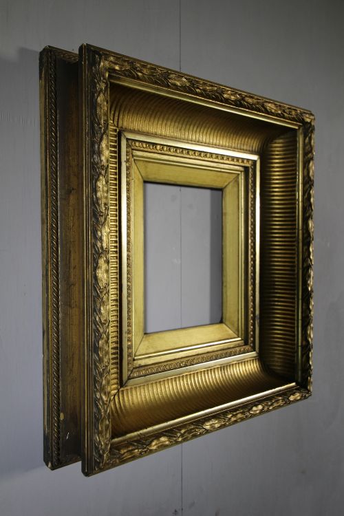 English 19th Century Antique Deep Gilt Frame