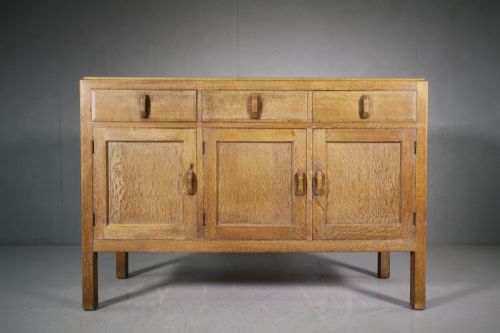 1920'S Heals of London Oak Sideboard - Labelled