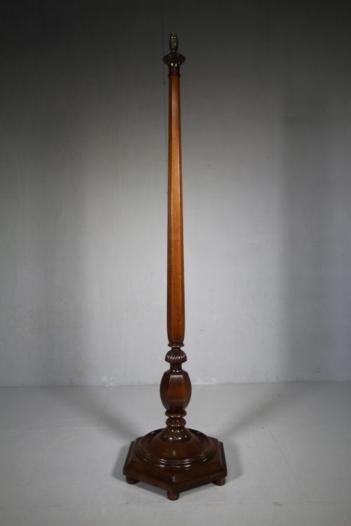 1930'S Walnut Heals Standard Lamp