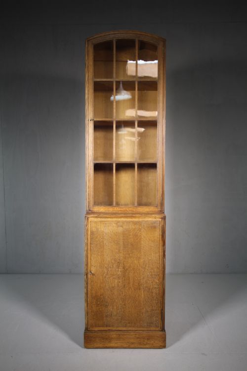 Heals of London 1920'S Tall Oak Bookcase
