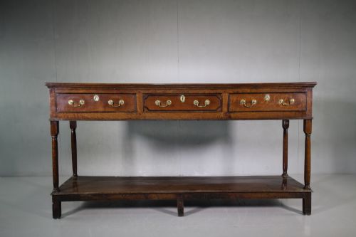 Georgian Antique Oak Pot Board Dresser