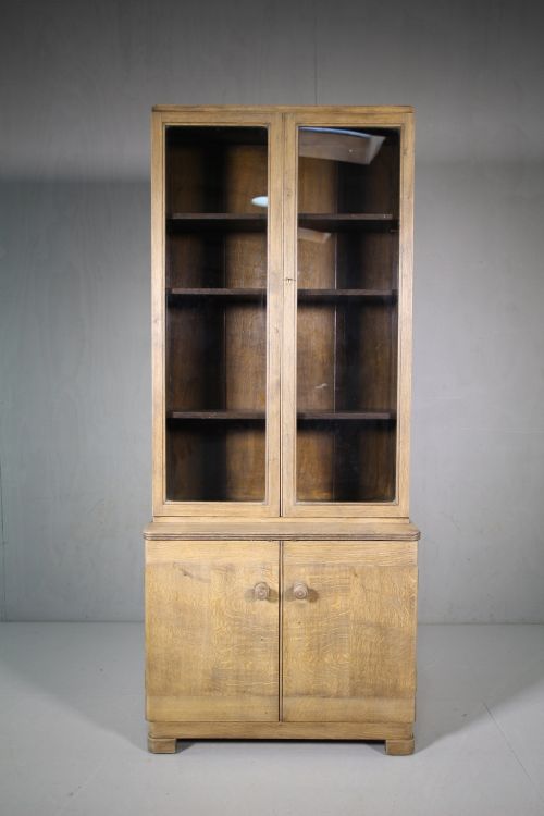 1930'S Heals of London Oak Bookcase - Labelled