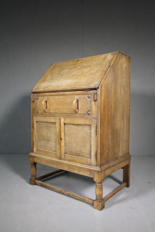 1920'S Harrods of London Oak Bureau