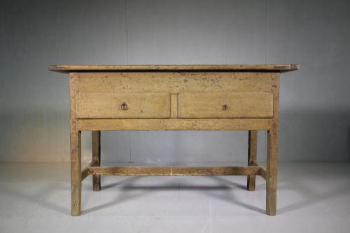 18th Century Antique Painted Pine Side Table