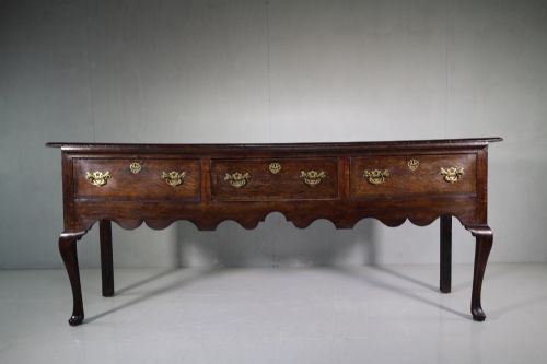 Georgian Antique Oak Dresser Base from Welsh Borders