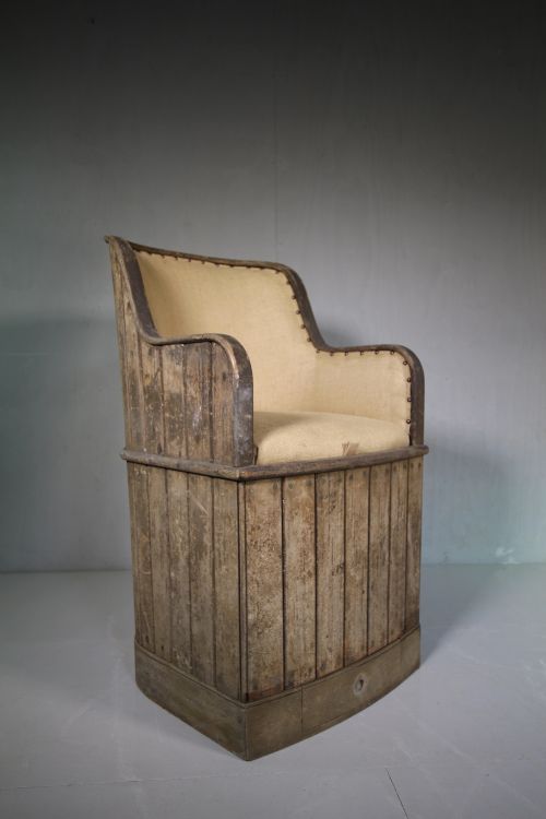 Superb 19th Century Antique Teak Ships Armchair