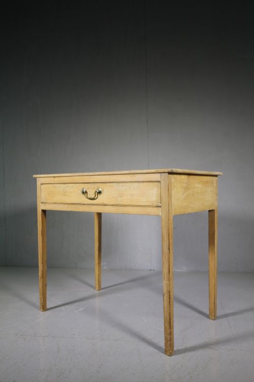 Simple Georgian Antique Pine Side Table

