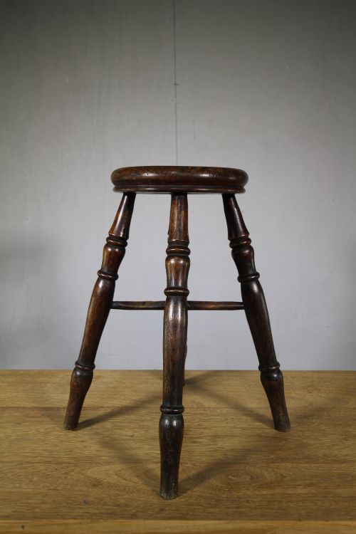 19th Century English Antique Kitchen Stool