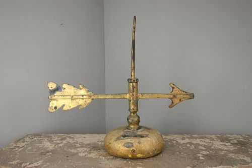 Rare 18th Century Antique Gilt Ships Weathervane.
