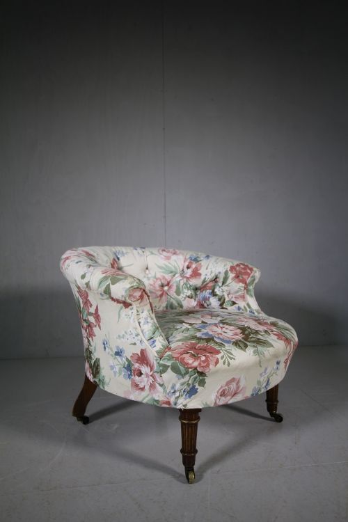 Quality English Antique Upholstered Armchair