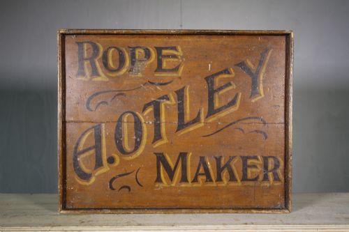 English 19th Century Antique Trade Sign in Original Paint