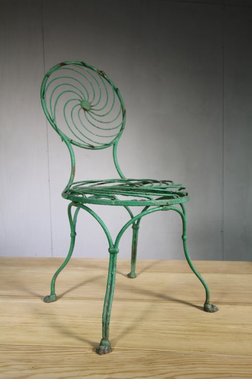 19th Century English Antique Garden Chair.
