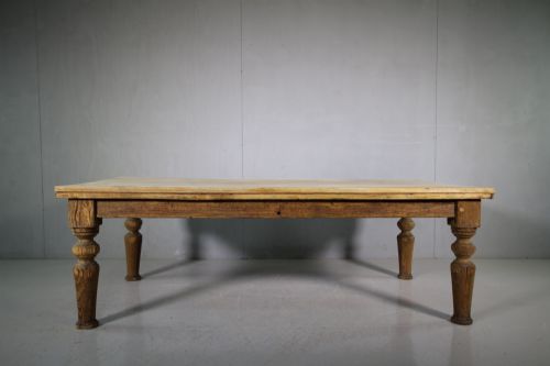 Large Cambridge University Antique Pine Coffee Table