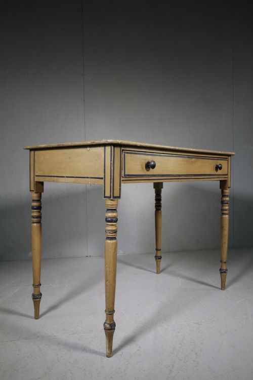 Regency Antique Painted Pine Side Table
