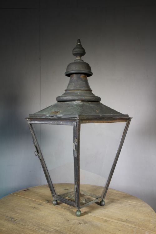 Englsih 19th Century Antique Copper Lantern
