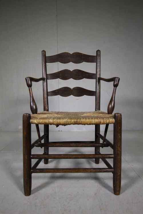Rare Childs Size Antique Pass Chair by Ernest Gimson
