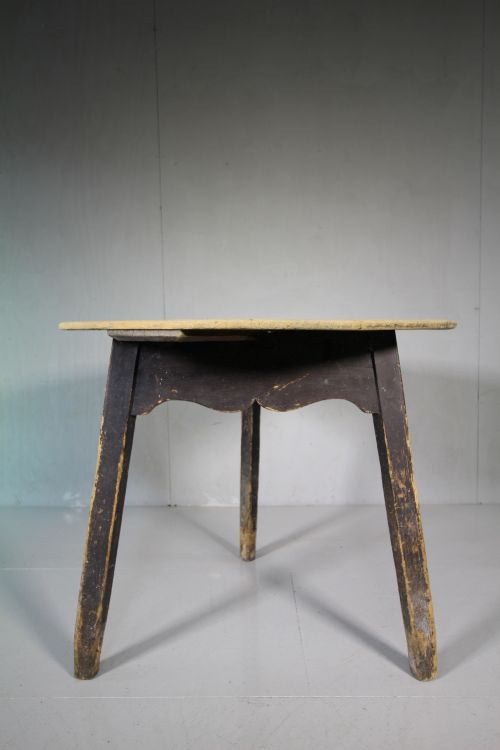Georgian Antique Painted Pine Cricket Table
