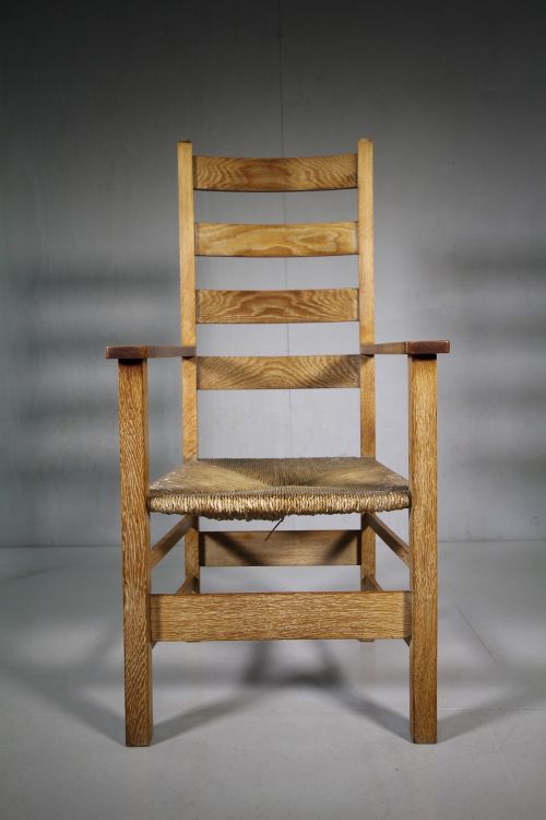 Rare Edwardian Antique Heals Letchworth Armchair
