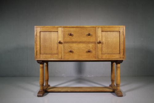 Heals 1920'S Oak Pedestal Dresser - Labelled
