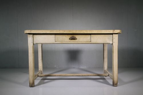Edwardian Bleached Antique Table with Scagliola Top