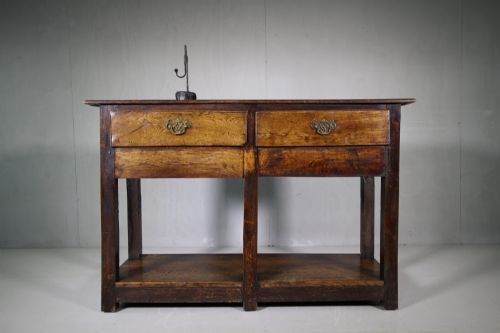 18th Century Welsh Pot Board Antique Oak Dresser