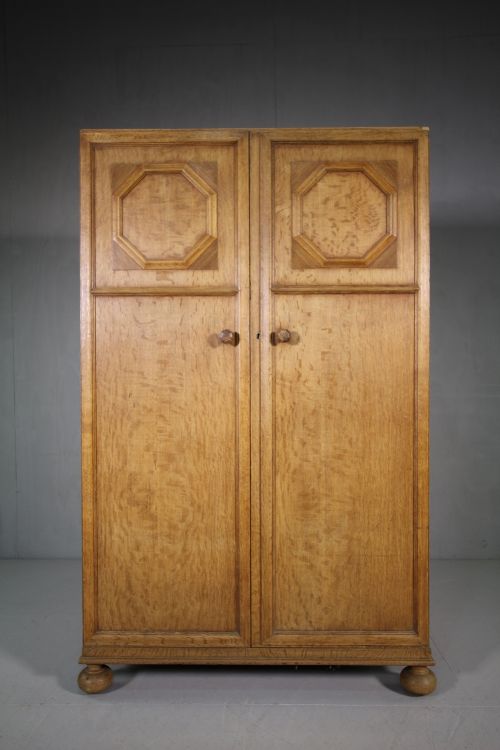 1920'S Heals Oak Compactum Wardrobe