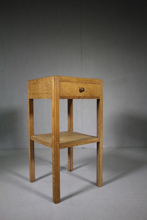 Heals of London 1930'S Oak Bedside Table