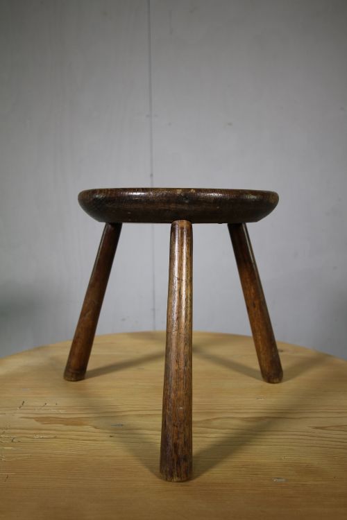 Beautiful 19th Century Antique Oak Cheese Stand 
