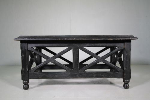 Original Ebonised Antique Low Coffee Table