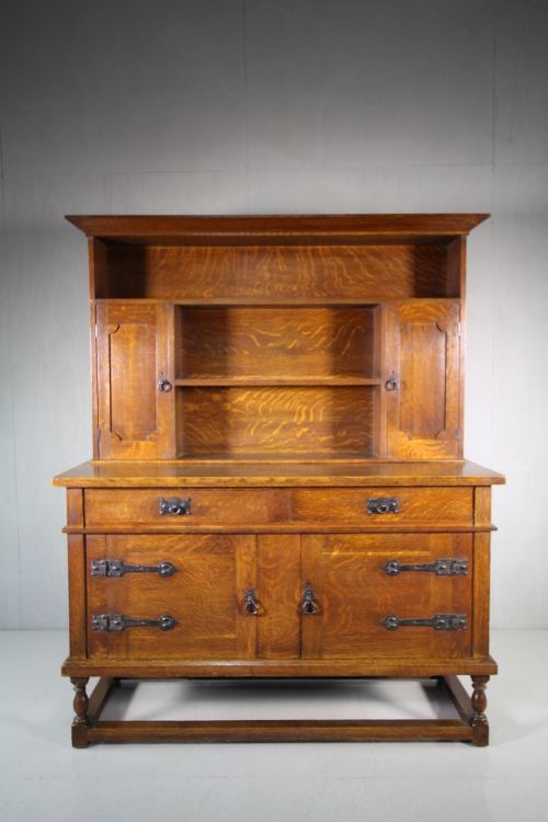 Edwardian Antique Oak Dresser by Heals of London