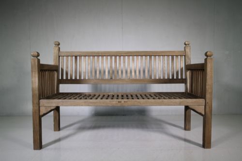 1920'S Heals of London Teak Garden Bench Seat
