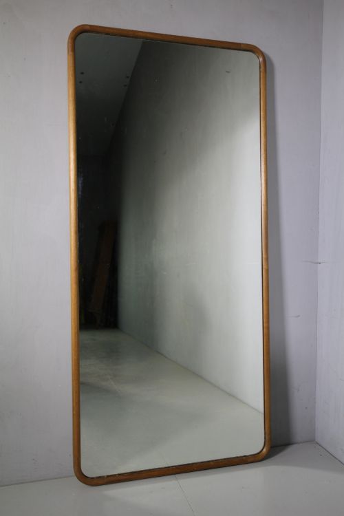 1920'S Quality Mahogany Shop Fitting Mirror