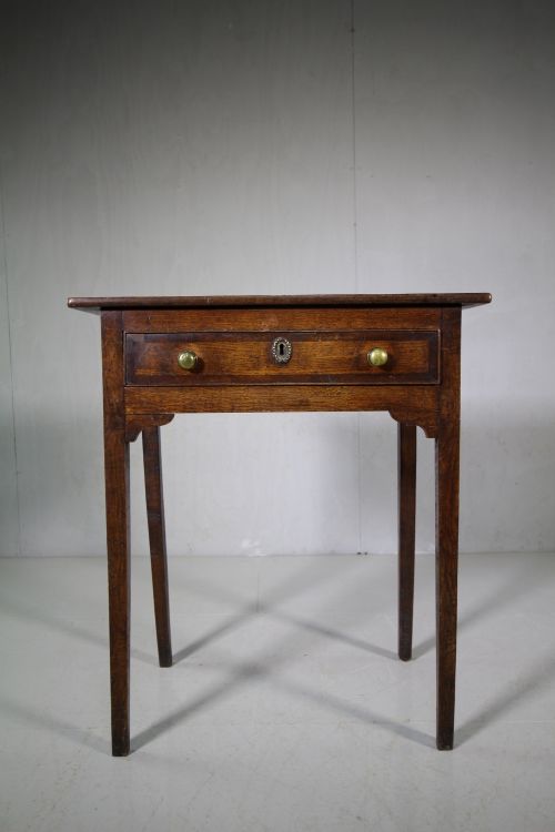 Georgian Antique Period Oak Side Table