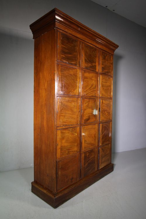 English 19th Century Antique Mahogany Solicitors Cupboard